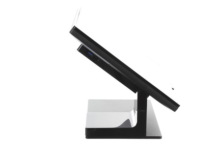 Point Of Sale System with Screen Monitor On White Backgroundの写真素材