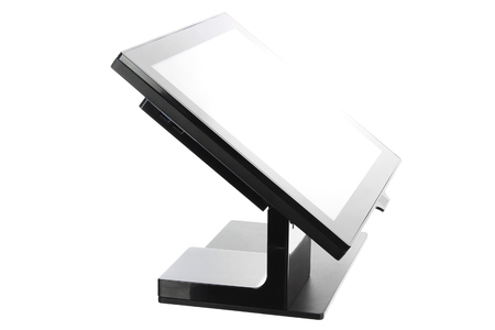 Point Of Sale System with Screen Monitor On White Backgroundの写真素材