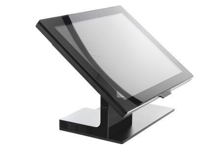 Point Of Sale System with Screen Monitor On White Backgroundの写真素材