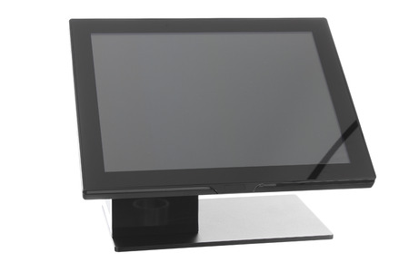 Point Of Sale System with Screen Monitor On White Backgroundの写真素材