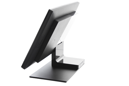 Point Of Sale System with Screen Monitor On White Backgroundの写真素材