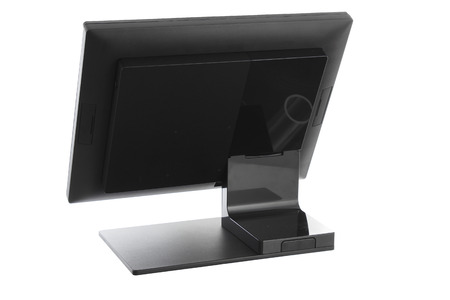 Point Of Sale System with Screen Monitor On White Backgroundの写真素材