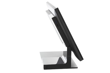 Point Of Sale System with Screen Monitor On White Backgroundの写真素材