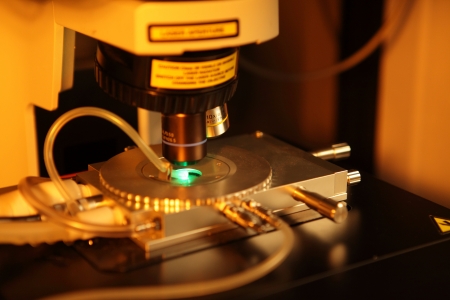 Laser processing of semiconductor nano components and movement of micro-particles