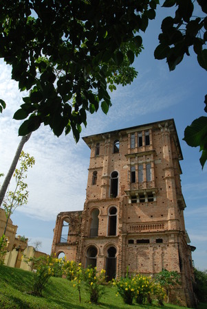 View of an old building from British colonial Kelly Castleのeditorial素材