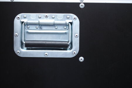 Close-up of music case handleの写真素材