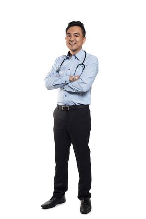 Professional asian doctor posingの写真素材