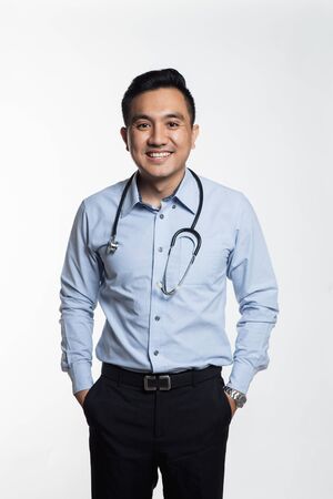 Professional asian doctor posingの写真素材