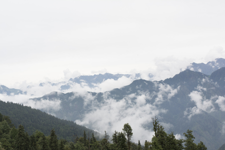 mountains cloudsの写真素材