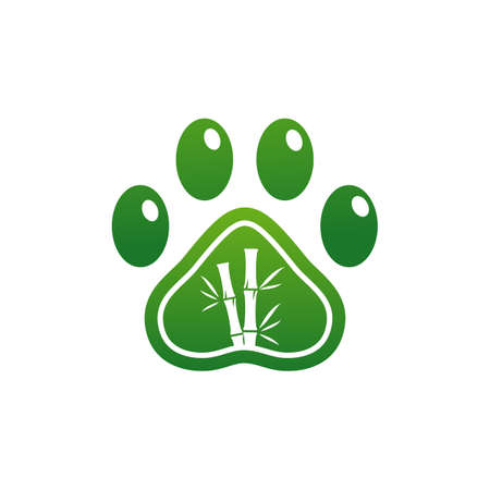 Pet Bamboo logo vector template, Creative Bamboo logo design conceptsのイラスト素材
