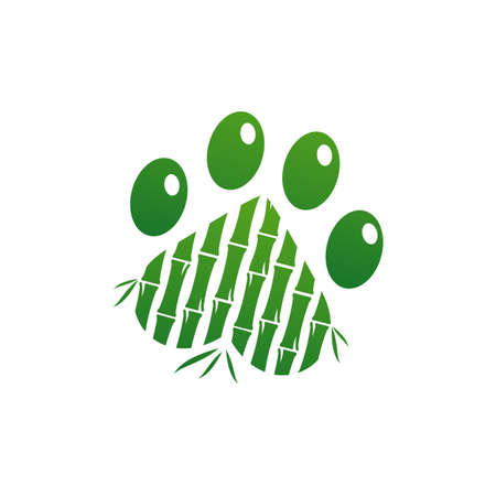Pet Bamboo logo vector template, Creative Bamboo logo design conceptsのイラスト素材