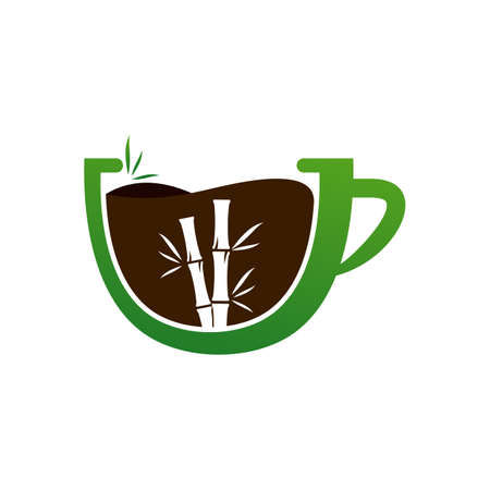 Bamboo Drinks logo vector template, Creative Bamboo logo design conceptsのイラスト素材