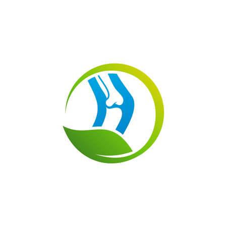 Leaf Bone logo vector template, Creative bone logo design conceptsのイラスト素材