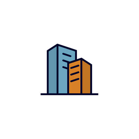 City logo vector template, Creative Building logo design conceptsのイラスト素材