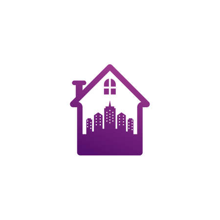 House City logo vector template, Creative Building logo design conceptsのイラスト素材