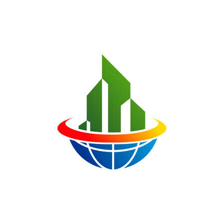World City logo vector template, Creative Building logo design conceptsのイラスト素材