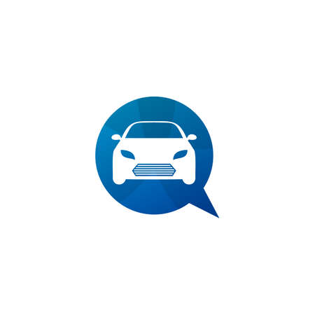 Chat Car logo vector template, Creative Car logo design conceptsのイラスト素材