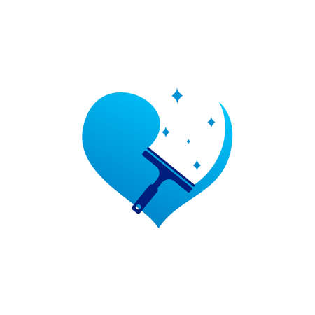 Love Clean logo vector template, Creative Clean logo design conceptsのイラスト素材