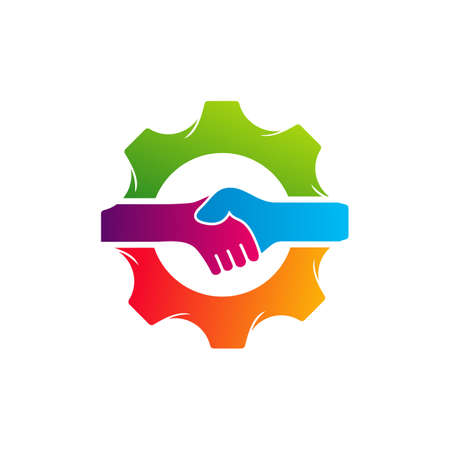 Gear Deal logo vector template, Creative Deal logo design conceptsのイラスト素材