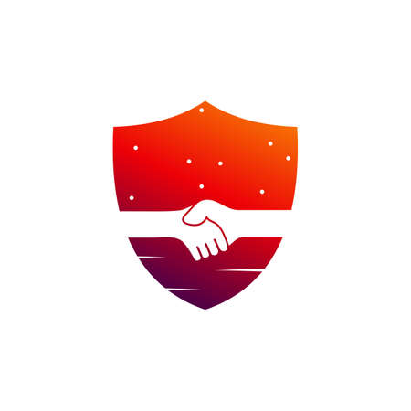 Shield Deal logo vector template, Creative Deal logo design conceptsのイラスト素材