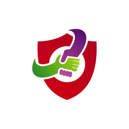 Shield Deal logo vector template, Creative Deal logo design conceptsのイラスト素材