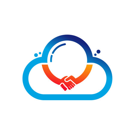 Cloud Deal logo vector template, Creative Deal logo design conceptsのイラスト素材