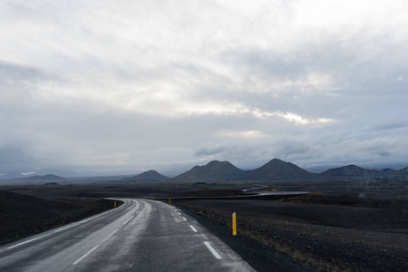 Mountains on the horizon - Closer to the sunset and the picturesque hills on the horizonの写真素材