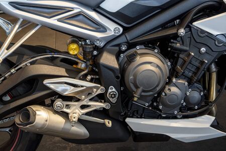 Close-up Motorcycle sport engineの写真素材