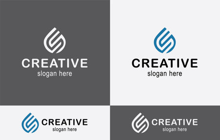 Creative logo design. Corporate identity template. Corporate identity elements.のイラスト素材