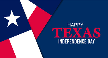 Texas Independence Day. Vector illustration. Template for background, banner, card, poster with text...