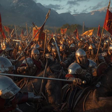 Members of history club wear historical uniform during historical reenactment of Kiev Liberation in 1943, Ukraineの素材