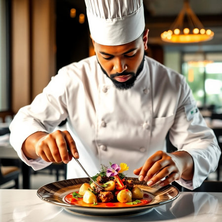 Beautiful young woman using mobile phone in a cafe and drinking coffeeの素材