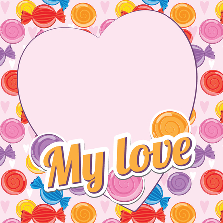 The texture of candy.のイラスト素材