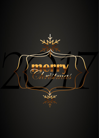 Happy New Year 210-Beautiful golden celebration background vector. Xmas Illustration.のイラスト素材