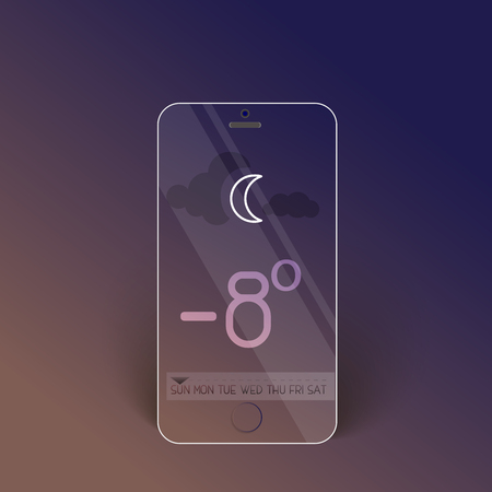 Creative different Weather Widget User Interface layout for Mobile Apps, Web Designs and Responsive Website. vector illustrationのイラスト素材