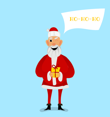 Santa Claus greeting card design.のイラスト素材