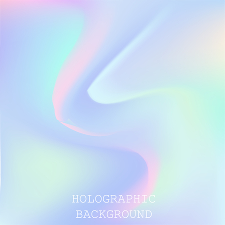 Vector abstract holographic background 80s - 90s, trendy colorful texture in pastel , neon color design. For your creative project design cover, book, printing, gift card, fashion.のイラスト素材