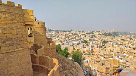 City view from Jaisalmer Fort, Rajasthan, Indiaのeditorial素材