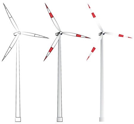 windmillsのイラスト素材