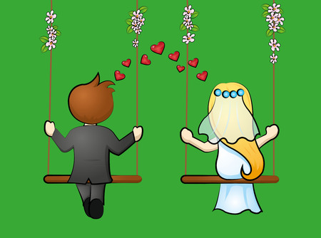 bridal pairのイラスト素材