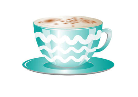 Cup of cappuccinoのイラスト素材