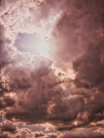 dark clouds in the sky