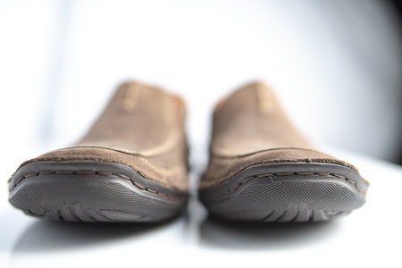 Men's shoes made of genuine leather.の写真素材