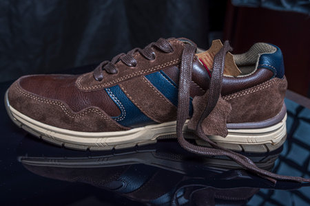 Men's shoes made of genuine leather.