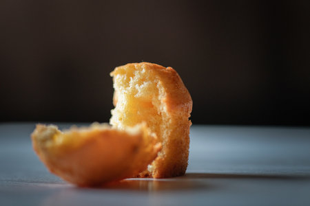 Delicious freshly baked homemade cake.の写真素材