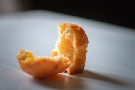 Delicious freshly baked homemade cake.の写真素材