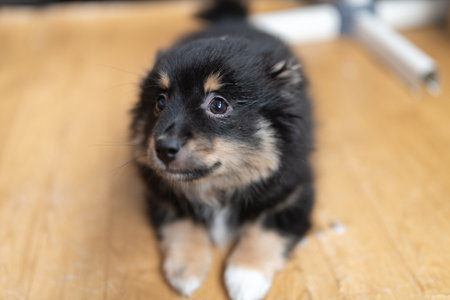 Beautiful purebred chihuahua in home studio.の写真素材