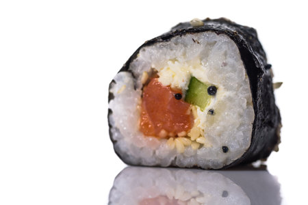Sushi isolated on white background.の写真素材