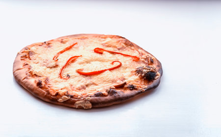 pizza on a light background