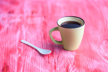 Closeup coffee mug.の写真素材